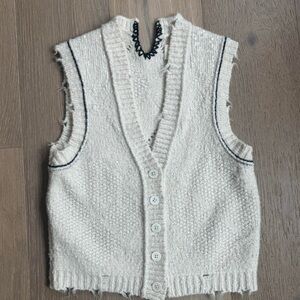 Zadig & Voltaire Karry Sleeveless Knit Cardigan Vest XS/S